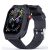 Apple Watch 7-9 (41 mm), Műanyag védőkeret, kijelzővédő üveggel, közepesen ütésálló, szíjjal, IP68, ShellBox, sötétkék