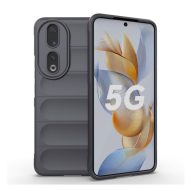   Huawei Honor 90, Szilikon tok, közepesen ütésálló, 3D minta, sötétszürke