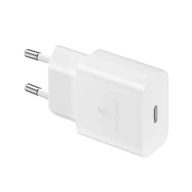   Hálózati töltő adapter, 15W, USB Type-C aljzat, PD, gyorstöltés, Samsung, fehér, gyári