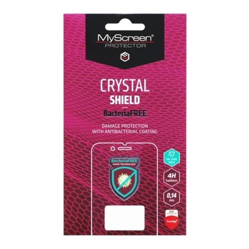 Motorola Moto G22 / E32 / E32s, Kijelzővédő fólia (az íves részre NEM hajlik rá!), MyScreen Protector Antibacterial, Clear Prémium