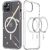 Apple iPhone 15 Plus, Műanyag hátlap védőtok + szilikon keret, Magsafe töltővel kompatibilis, Dux Ducis Clin, átlátszó