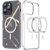 Apple iPhone 15 Pro, Műanyag hátlap védőtok + szilikon keret, Magsafe töltővel kompatibilis, Dux Ducis Clin, átlátszó