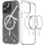 Apple iPhone 15 Pro Max, Műanyag hátlap védőtok + szilikon keret, Magsafe töltővel kompatibilis, Dux Ducis Clin, átlátszó