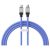 USB Type-C töltő- és adatkábel, USB Type-C, 100 cm, 100W, törésgátlóval, gyorstöltés, PD, Baseus Coolplay, CAKW000203, kék