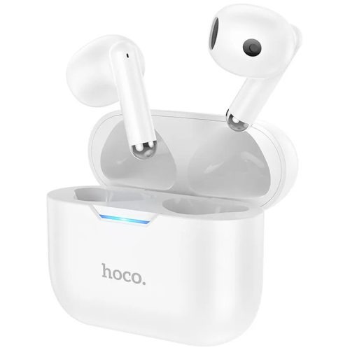 Bluetooth sztereó fülhallgató, v5.3, TWS, töltőtok, érintés vezérlés, zajszűrővel, Hoco EW34, fehér