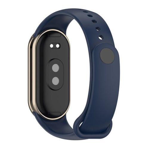 Xiaomi Mi Smart Band 8, szilikon pótszíj, állítható, sötétkék