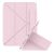 Apple iPad 10.2 (2019 / 2020 / 2021), mappa tok, Apple Pencil tartóval, Origami Smart Case, Baseus Minimalist, rózsaszín