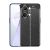 OnePlus Nord 3, Szilikon tok, bőrhatású, varrásminta, fekete