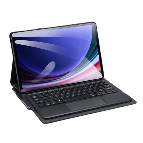 Samsung Galaxy Tab S9 11.0 SM-X710 / X716B, Bluetooth billentyűzetes, mappa tok, Touch Pad, mágneses rögzítés, Dux Ducis TK, fekete