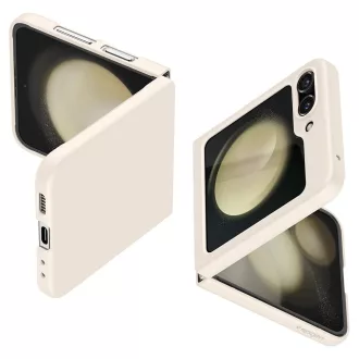   Samsung Galaxy Z Flip5 SM-F731B, Műanyag hátlap védőtok, Spigen Airskin, ultravékony, rózsaszín