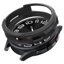 Samsung Galaxy Watch 6 Classic (43mm) SM-R950 / R955, Szilikon védőkeret, közepesen ütésálló, Spigen Liquid Air, fekete