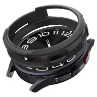   Samsung Galaxy Watch 6 Classic (43mm) SM-R950 / R955, Szilikon védőkeret, közepesen ütésálló, Spigen Liquid Air, fekete