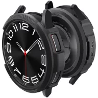  Samsung Galaxy Watch 6 Classic (43mm) SM-R950 / R955, Szilikon védőkeret, közepesen ütésálló, Spigen Liquid Air, fekete