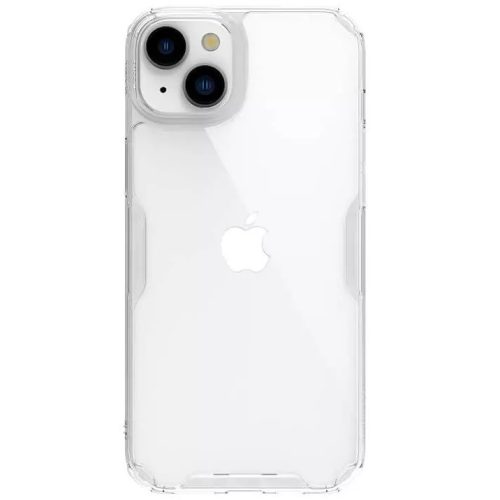 Apple iPhone 15 Plus, Szilikon tok, műanyag hátlap, ultravékony, Nillkin Nature Pro, átlátszó