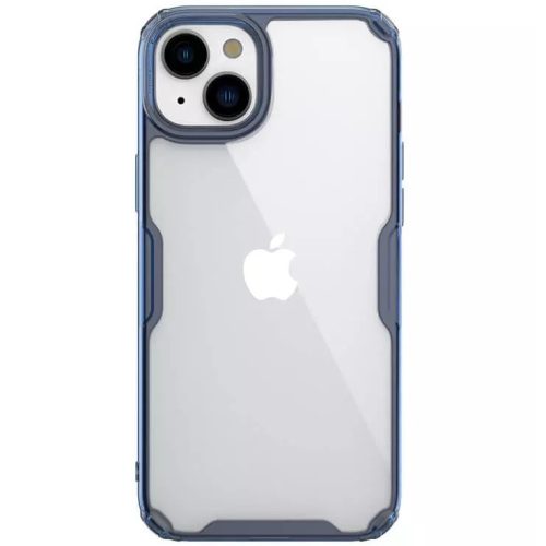 Apple iPhone 15, Szilikon tok, műanyag hátlap, ultravékony, Nillkin Nature Pro, kék