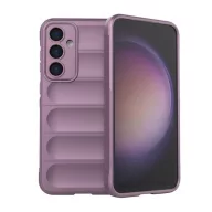   Samsung Galaxy S23 FE SM-S711, Szilikon tok, közepesen ütésálló, 3D minta, lila