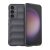 Samsung Galaxy S23 FE SM-S711, Szilikon tok, közepesen ütésálló, 3D minta, sötétszürke