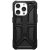 Apple iPhone 15 Pro, Műanyag hátlap védőtok, szilikon belső, közepesen ütésálló, karbon minta, UAG Monarch, mintás/fekete