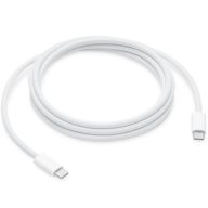   USB Type-C töltő- és adatkábel, USB Type-C, 200 cm, 240W, gyorstöltés, PD, cipőfűző minta, Apple, fehér, gyári