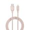USB töltő- és adatkábel, Lightning, 120 cm, 2400 mA, Devia Jelly, EC630, rózsaszín
