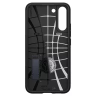   Samsung Galaxy S23 FE SM-S711, Szilikon tok, műanyag hátlappal, kitámasztóval, Spigen Slim Armor, sötétkék