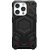 Apple iPhone 15 Pro, Műanyag hátlap védőtok, szilikon belső, közepesen ütésálló, Magsafe töltővel kompatibilis, textil minta, kevlár borítás, UAG Monarch Pro Kevlar, mintás/fekete