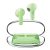 Bluetooth sztereó fülhallgató, v5.3, TWS, töltőtok, zajszűrővel, érintés vezérlés, Awei T85, zöld