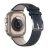 Apple Watch 4-6, SE, SE (2022) (38 / 40 mm) / Watch 7-9 (41 mm) / Watch 10 (42 mm), valódi bőr pótszíj, állítható, Dux Ducis YS, sötétkék