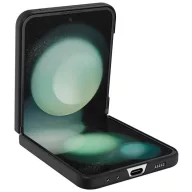   Samsung Galaxy Z Flip5 SM-F731B, Műanyag hátlap védőtok, közepesen ütésálló, ultravékony, Aramid bevonat, karbon minta, Spigen Airskin Pro, fekete