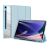 Samsung Galaxy Tab S9 FE (10.9) SM-X510 / X516B, mappa tok, Trifold, légpárnás sarok, közepesen ütésálló, S-Pen tartóval, átlátszó hátlap, Dux Ducis Toby, kék