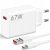 Hálózati töltő adapter, 67W, USB aljzat, USB Type-C kábellel, gyorstöltés, PD, Xiaomi, fehér, gyári