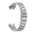 Huawei Band 8 / 9 / 10, fém pótszíj, vékony, rozsdamentes acél, pillangó csattal, ezüst