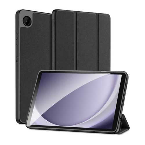 Samsung Galaxy Tab A9 (8.7) SM-X110 / X115, mappa tok, Trifold, Dux Ducis Domo, fekete