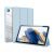 Samsung Galaxy Tab A9 (8.7) SM-X110 / X115, mappa tok, Trifold, légpárnás sarok, közepesen ütésálló, átlátszó hátlap, Dux Ducis Toby, kék