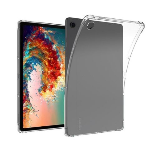 Samsung Galaxy Tab A9 (8.7) SM-X110 / X115, Szilikon tok, közepesen ütésálló, légpárnás sarok, átlátszó