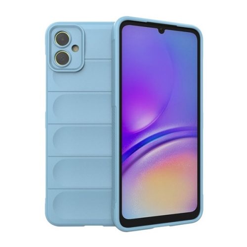 Samsung Galaxy A05 SM-A055F, Szilikon tok, közepesen ütésálló, 3D minta, világoskék