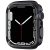 Apple Watch 7-9 (41 mm), Szilikon védőkeret, ütésálló, szíj nélkül, Spigen Ultra Hybrid, átlátszó/szürke