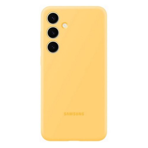 Samsung Galaxy S24 SM-S921, Szilikon tok, sárga, gyári