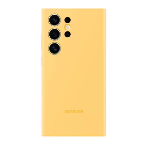 Samsung Galaxy S24 Ultra SM-S928, Szilikon tok, sárga, gyári