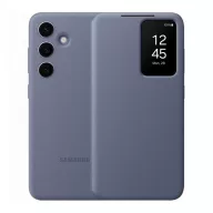   Samsung Galaxy S24 SM-S921, Oldalra nyíló tok, hívás mutatóval, kártyatartóval, Smart View Wallet, lila, gyári
