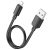 USB töltő- és adatkábel, Lightning, 25cm, 2400mA, 12W, gyorstöltés, PD, Hoco X96 Hyper, fekete