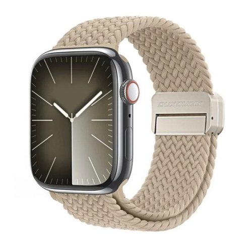 Apple Watch 4-6, SE, SE (2022) (38 / 40 mm) / Watch 7-9 (41 mm) / Watch 10 (42 mm), textíl pótszíj, állítható, mágneses zár, Dux Ducis Mixture Pro, bézs