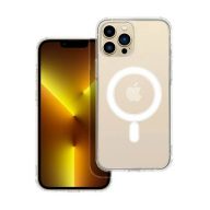   Apple iPhone 13 Pro Max, Szilikon tok, közepesen ütésálló, Magsafe kompatibilis, átlátszó