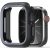 Apple Watch 7-9 (45 mm), Műanyag + szilikon védőkeret, szíj nélkül, közepesen ütésálló, Dux Ducis Bamo, sötétszürke