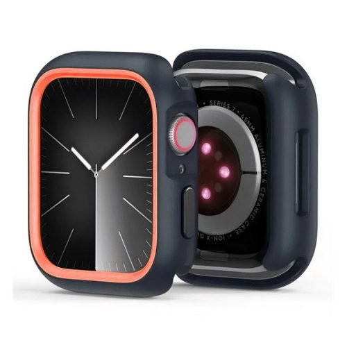 Apple Watch Ultra 1-2 (49 mm), Műanyag + szilikon védőkeret, szíj nélkül, közepesen ütésálló, Dux Ducis Bamo, narancssárga