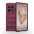 OnePlus 12R / Ace 3, Szilikon tok, közepesen ütésálló, 3D minta, bordó