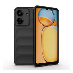   Xiaomi Redmi 13C 4G / Poco C65, Szilikon tok, közepesen ütésálló, 3D minta, fekete
