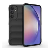   Samsung Galaxy A55 5G SM-A556B, Szilikon tok, közepesen ütésálló, 3D minta, fekete