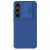 Samsung Galaxy S24 Plus SM-S926, Műanyag hátlap + szilikon keret, közepesen ütésálló, kamera védelem, csíkos minta, Nillkin CamShield Pro, kék