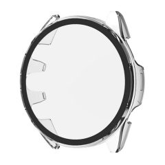   Garmin Forerunner 165 / 165 Music, Műanyag védőkeret, kijelzővédő üveggel, közepesen ütésálló, szíj nélkül, átlátszó